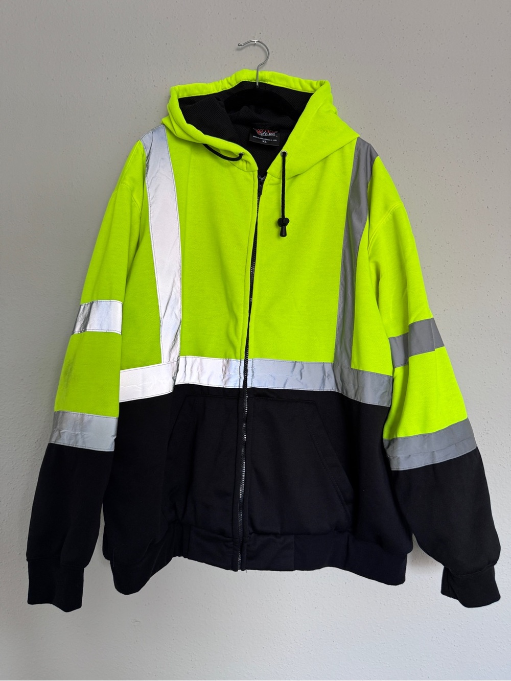 Wild Wear ANSI Class 2 High Visibility Safety Hoodie Size XL